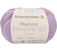 Schachenmayr Merino Extrafine 120 9807552-00145 flieder Handstrickgarn, Schurwolle