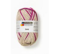 Schachenmayr original 50g Lova - Farbe: 0082-beige-kardinal-spot - EIN topmodisches Schnellstrickgarn, das durch kräftige und auch Fluoreszierende Neonspots auf Sich aufmerksam Macht.