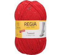 Schachenmayr Regia 6-Fädig Uni Tweed, 150G tomate Handstrickgarne