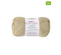 Schachenmayr since 1822 10er-Set: Baumwoll-Mixgarne ''Cotton Bamboo'' in Beige - 10x 50 g - 28% | Kreativbedarf Diy