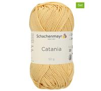 Schachenmayr since 1822 10er-Set: Baumwollgarne ''Catania'' in Gelb - 10x 50 g - 16% | Kreativbedarf Diy