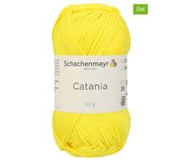 Schachenmayr since 1822 10er-Set: Baumwollgarne ''Catania'' in Gelb - 10x 50 g - 16% | Kreativbedarf Diy