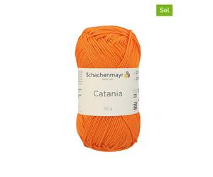 Schachenmayr since 1822 10er-Set: Baumwollgarne ''Catania'' in Orange - 10x 50 g - 13% | Kreativbedarf Diy