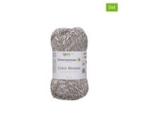 Schachenmayr since 1822 10er-Set: Baumwollgarne ''Color Breeze'' in Grau - 10x 50 g - 10% | Kreativbedarf Diy