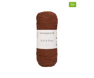 Schachenmayr since 1822 10er-Set: Kunstfasergarne ''Soft & Easy'' in Hellbraun - 10x 100 g - 57% | Kreativbedarf Diy