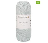 Schachenmayr since 1822 10er-Set: Kunstfasergarne ''Soft & Easy'' in Silber - 10x 100 g - 28% | Kreativbedarf Diy