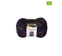 Schachenmayr since 1822 10er-Set: Wollgarne ''Sockenwolle'' in Dunkelblau - 10x 100 g - 14% | Kreativbedarf Diy