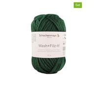 Schachenmayr since 1822 10er-Set: Wollgarne ''Wash+Filz-it!'' in Grün - 10x 50 g - 31% | Kreativbedarf Diy