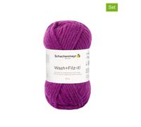Schachenmayr since 1822 10er-Set: Wollgarne ''Wash+Filz-it!'' in Lila - 10x 50 g - 10% | Kreativbedarf Diy