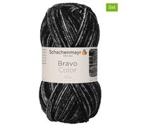 Schachenmayr since 1822 20er-Set: Kunstfasergarne ''Bravo Color'' in Schwarz - 20x 50 g - 20% | Kreativbedarf Diy