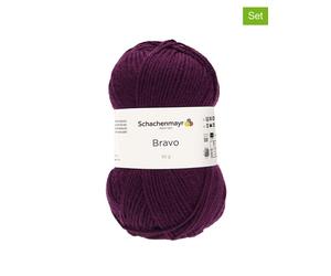 Schachenmayr since 1822 20er-Set: Kunstfasergarne ''Bravo'' in Aubergine - 20x 50 g - 60% | Kreativbedarf Diy