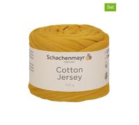 Schachenmayr since 1822 9er-Set: Baumwoll-Mixgarne ''Cotton Jersey'' in Senf - 9x 100 g - 63% | Kreativbedarf Diy