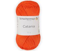 Schachenmayr (SMC) Catania Originals Garn, 1 Knäuel/Packung , jedes Knäuel 125 m, 100 % mercerisierte Baumwolle zum Stricken und Häkeln, Sport Weight, 189 Jaffa