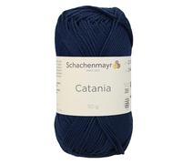 Schachenmayr (SMC) Catania Originals Garn, 1 Knäuel/Packung , jedes Knäuel 125 m, 100 % mercerisierte Baumwolle zum Stricken und Häkeln, Sport Weight, 124 Marine