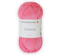 Schachenmayr (SMC) Catania Originals Garn, 1 Knäuel/Packung , jedes Knäuel 125 m, 100 % mercerisierte Baumwolle zum Stricken und Häkeln, Sport Weight, 225 Pink