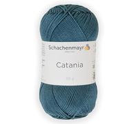 Schachenmayr (SMC) Catania Originals Garn, 1 Knäuel/Packung , jedes Knäuel 125 m, 100 % mercerisierte Baumwolle zum Stricken und Häkeln, Sport Weight, 391 Petrol