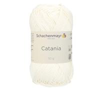 Schachenmayr (SMC) Catania Originals Garn, 1 Knäuel/Packung , jedes Knäuel 125 m, 100 % mercerisierte Baumwolle zum Stricken und Häkeln, Sport Weight, 105 Natur