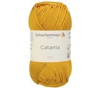 Schachenmayr (SMC) Catania Originals Garn, 1 Knäuel/Packung , jedes Knäuel 125 m, 100 % mercerisierte Baumwolle zum Stricken und Häkeln, Sport Weight, 249 Gold