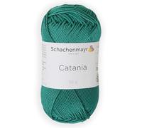 Schachenmayr (SMC) Catania Originals Garn, 1 Knäuel/Packung, jedes Knäuel 125 m, 100% mercerisierte Baumwolle zum Stricken und Häkeln, Sport Weight, 430 Smaragd