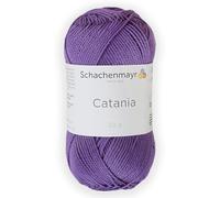 Schachenmayr (SMC) Catania Originals Garn, 1 Knäuel/Packung , jedes Knäuel 125 m, 100 % mercerisierte Baumwolle zum Stricken und Häkeln, Sport Weight, 113 Violett