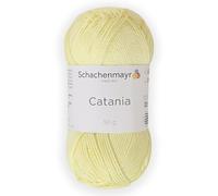 Schachenmayr (SMC) Catania Originals Garn, 1 Knäuel/Packung , jedes Knäuel 125 m, 100 % mercerisierte Baumwolle zum Stricken und Häkeln, Sport Weight, 100 Mimose