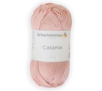 Schachenmayr (SMC) Catania Originals Garn, 1 Knäuel/Packung , jedes Knäuel 125 m, 100 % mercerisierte Baumwolle zum Stricken und Häkeln, Sport Weight, 433 Rosé Gold