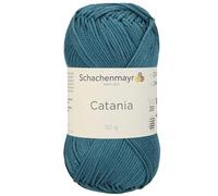 Schachenmayr (SMC) Catania Originals Garn, 2 Knäuel/Packung , jedes Knäuel 125 m, 100 % mercerisierte Baumwolle zum Stricken und Häkeln, Sport Weight, 391 Petrol