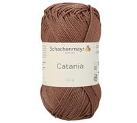 Schachenmayr (SMC) Catania Originals Garn, 2 Knäuel/Packung , jedes Knäuel 125 m, 100 % mercerisierte Baumwolle zum Stricken und Häkeln, Sport Weight, 438 Deep Amber