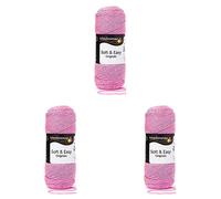 Schachenmayr Soft & Easy, 100G pink Handstrickgarne (Packung mit 3)