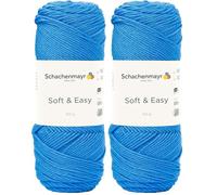 Schachenmayr Soft & Easy 9807353-00054 capri Handstrickgarn (Packung mit 2)