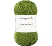 Schachenmayr Wash+Filz-it! 9812942-00017 olive Handstrickgarn, Filzgarn, Schurwolle
