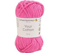 Schachenmayr Your Cotton - 50 g, 70 m, hochwertiges Garn, ideal für Stricken und Häkeln, perfektes Garn für kreative Projekte Pink