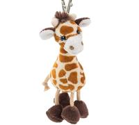 Schaffer 0238 - Plüsch Schlüsselanhänger Giraffe Bahati | Extra weich - Praktischer Karabinerhaken - Waschbar bei 30 °C - DIN EN 71 geprüft - Hochwertige Verarbeitung