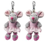 Schaffer Knuddel mich! 0242 Anhänger maus, unisex-child, Grau, ca. 11 cm (Packung mit 2)