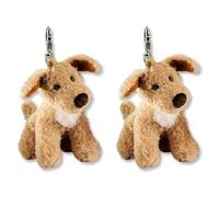 Schaffer Knuddel mich! 176 Plüsch Schlüsselanhänger Hund Terrier Toni, 8-12 cm (Packung mit 2)