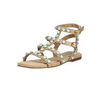 Alma en Pena. Flache Sandalen für Damen., braun, 38 EU
