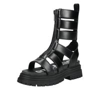 Schaftsandalette BUFFALO "Buffalo Sandalen Lederimitat", Damen, Gr. 37, schwarz, Lederimitat, Schuhe (64690615-37) schwarz