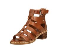 Schaftsandalette PIKOLINOS "PIKOLINOS Sandalen Leder", Damen, Gr. 41, braun (brandy), Leder, Schuhe (55144240-41) brandy