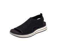 Schaftsandalette REMONTE "Remonte Sandalen Textil", Damen, Gr. 40, schwarz, Textil, Schuhe (64348312-40) schwarz