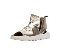 Schaftsandalette SOFTINOS "softinos Sandalen Leder/Textil", Damen, Gr. 41, silber (champagne), Leder, Textil, Schuhe (42827612-41) champagne