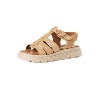 Schaftsandalette TAMARIS "Tamaris Sandalen Leder", Damen, Gr. 37, beige, Leder, Schuhe (84971667-37) beige