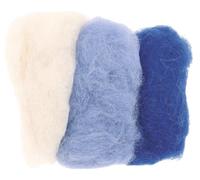 Schafwolle blau-mix 3x 10 g