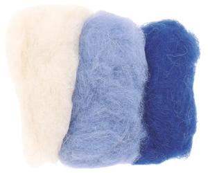 Schafwolle blau-mix 3x 10 g