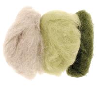Schafwolle grün-mix 3x 10 g