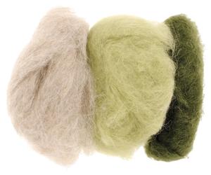 Schafwolle grün-mix 3x 10 g