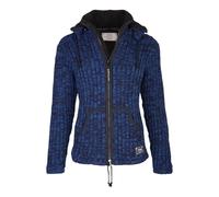Schafwollstrickjacke blau716 | Schafwolle | Strickjacke | Schafwoll-Jacke | Woll-Jacke | Schafwolljacke | Außenjacke | Ripp-Wolljacke (DE/NL/SE/PL, Alphanumerisch, M, Regular, Regular, Blau)