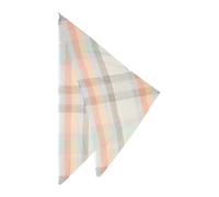 Quadratischer Schal mit Karomuster 1 mehrfarbig|orange