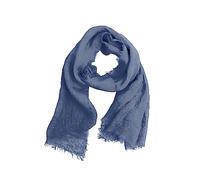 Schal aus 100% Leinen, für Damen und Herren, leicht, elegant, Blau
