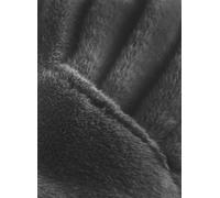 CODELLO FAKE FUR SCARF POLYESTER SOLID schw - 27X120CM