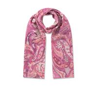 Schal aus recyelter Polyesterware mit gedrucktem Paisleymuster pink